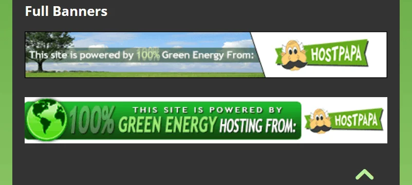 Green Energy Banners