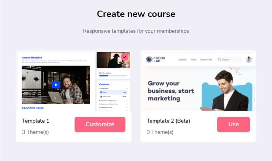 GrooveMember create course