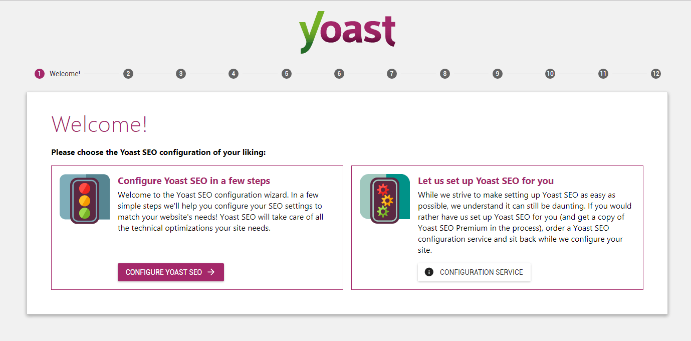 yoast wizard