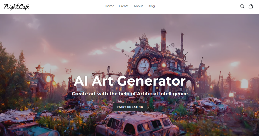 Nightcafe ai art generator