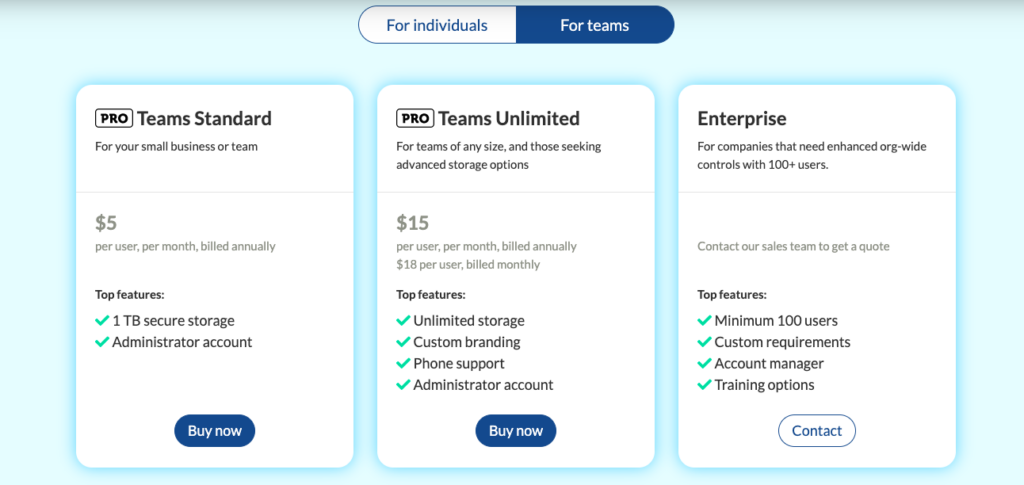 sync pricing