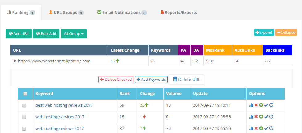 KeySearch Keyword Rank Monitor