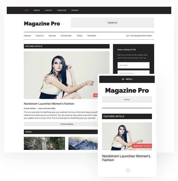 studiopress themes mobile responsive design