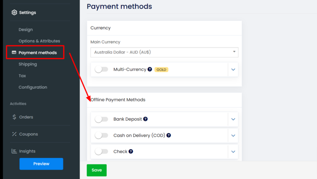 Site123 Payment Providers