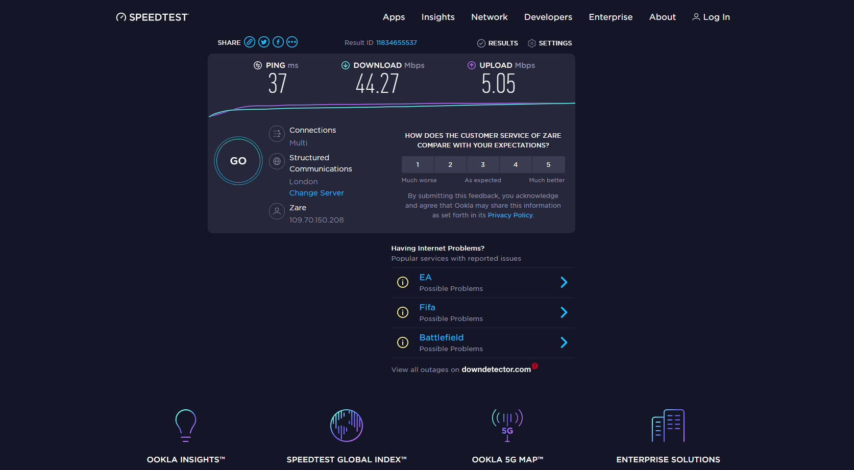 nordvpn speed after