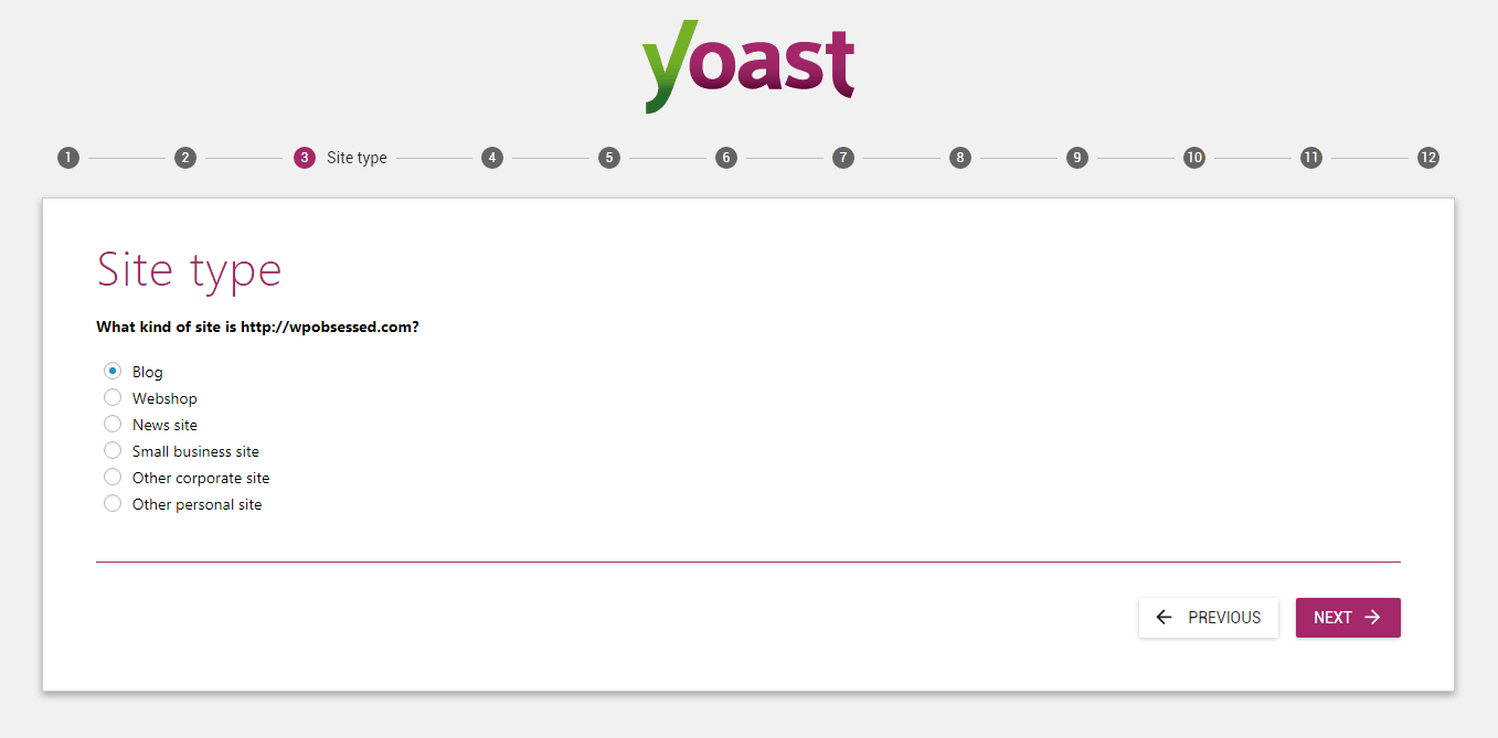 yoast step 3 settings