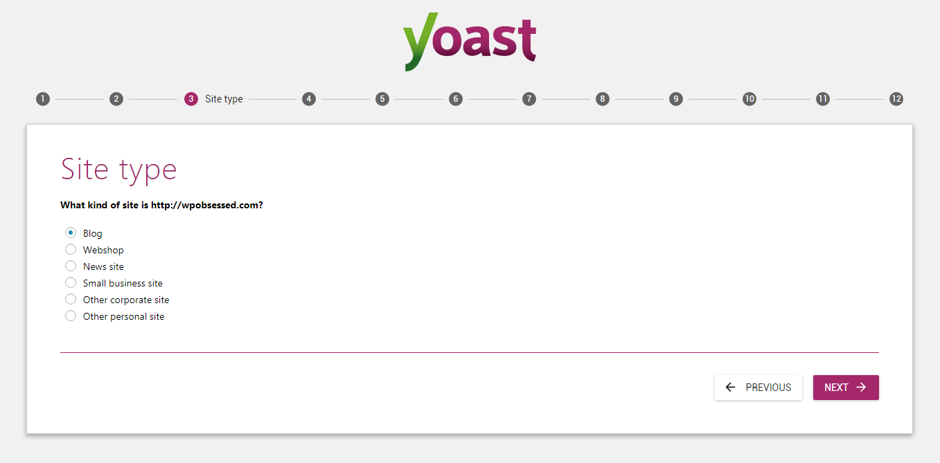 yoast step 3 settings