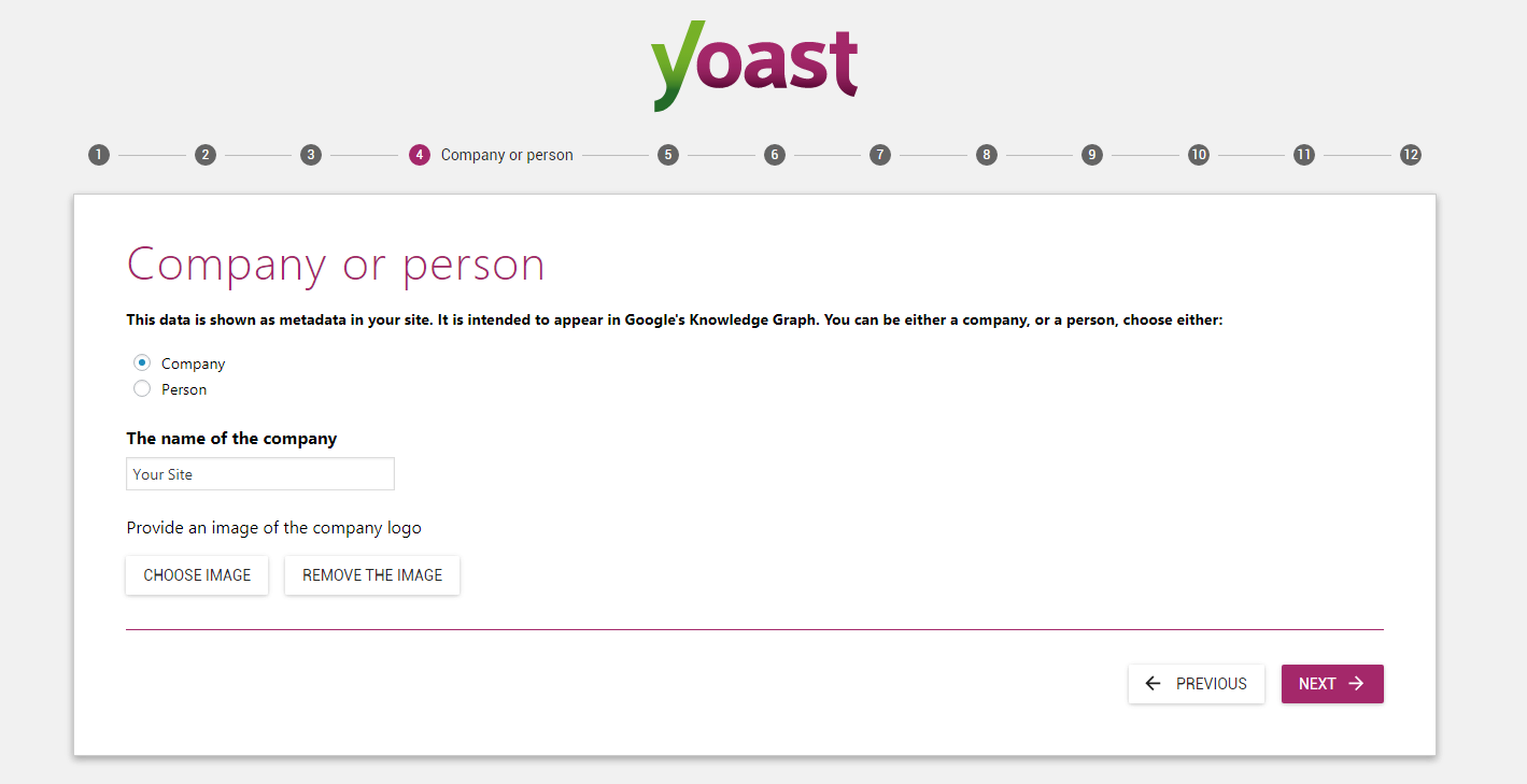 yoast step 4 settings