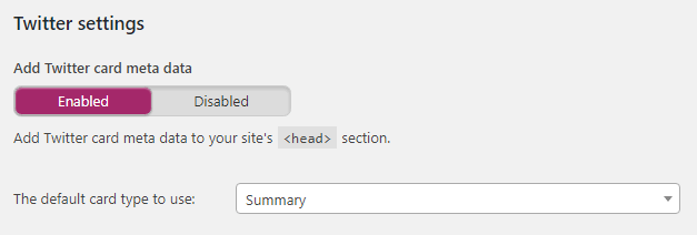 yoast twitter settings