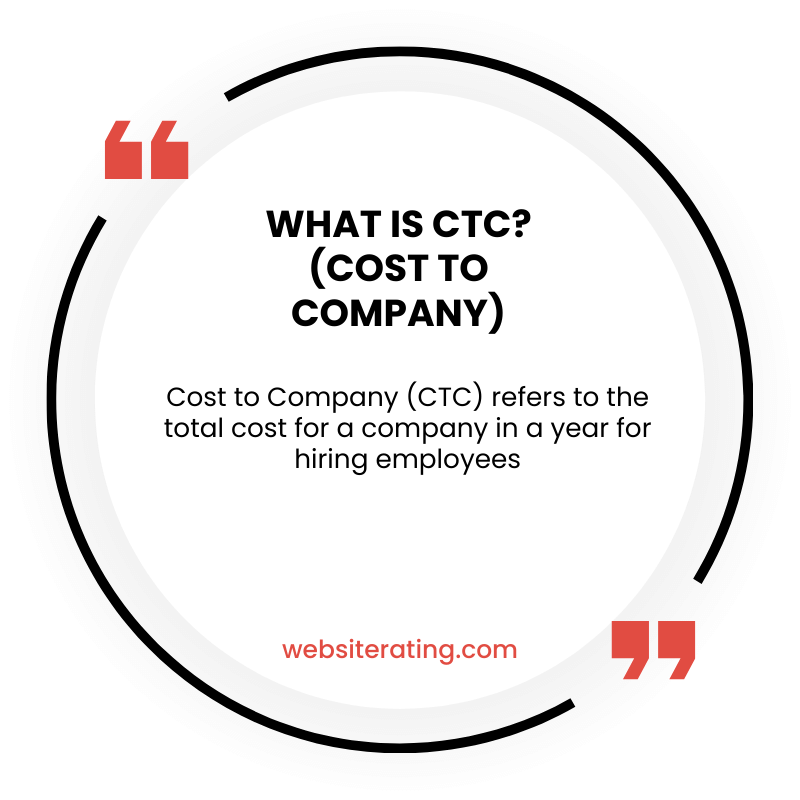 What is CTC? (Cost to Company)
