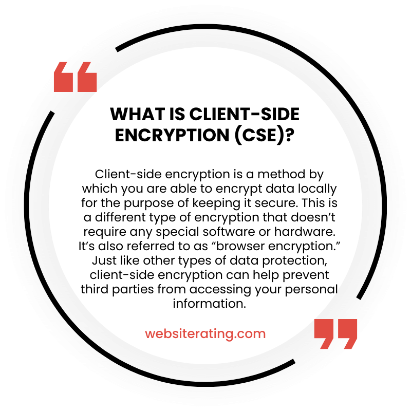 What is Client-Side Encryption (CSE)?