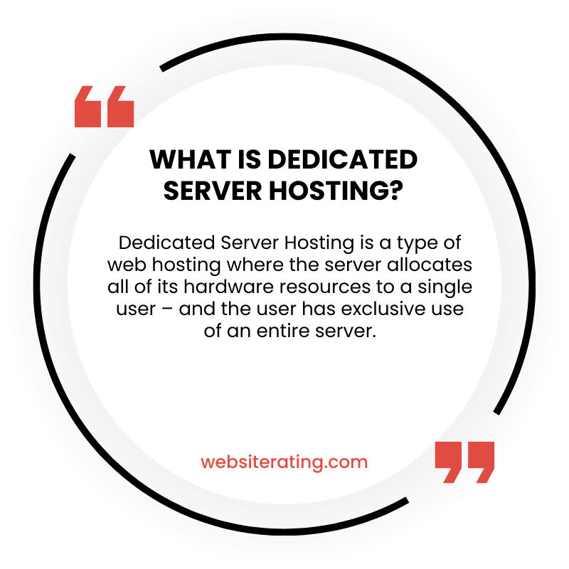 What is Dedicated Server Hosting?