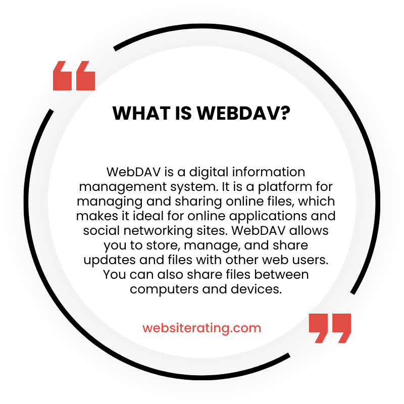 What is WebDAV?