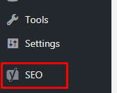 yoast seo menu