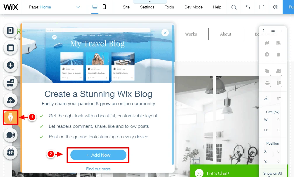 adding a blog to wix website