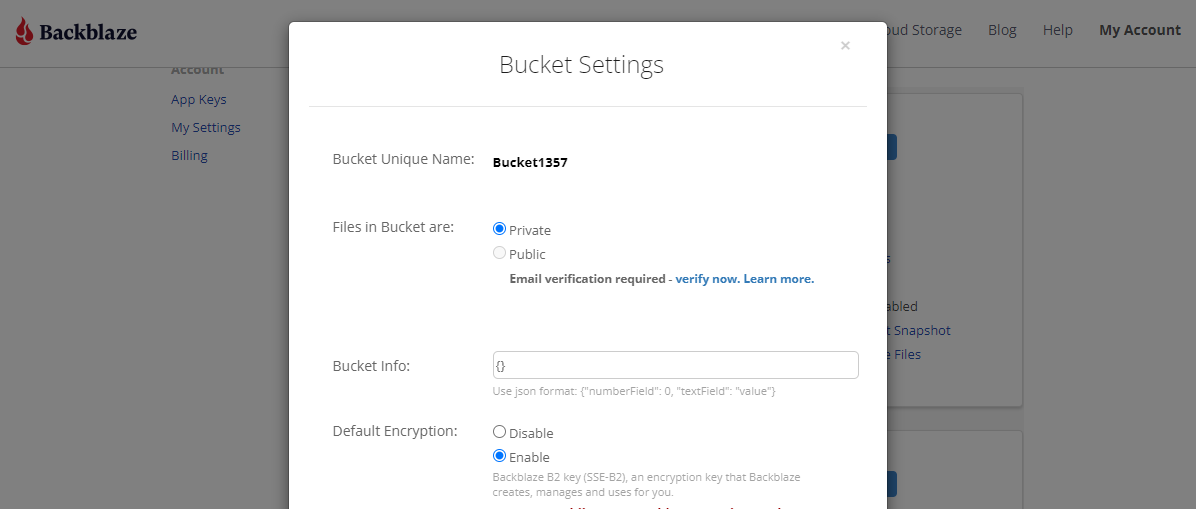 backblaze b2 encryption