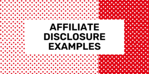 Affiliate Disclosure Examples 2024