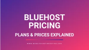 bluehost pricing plans explained