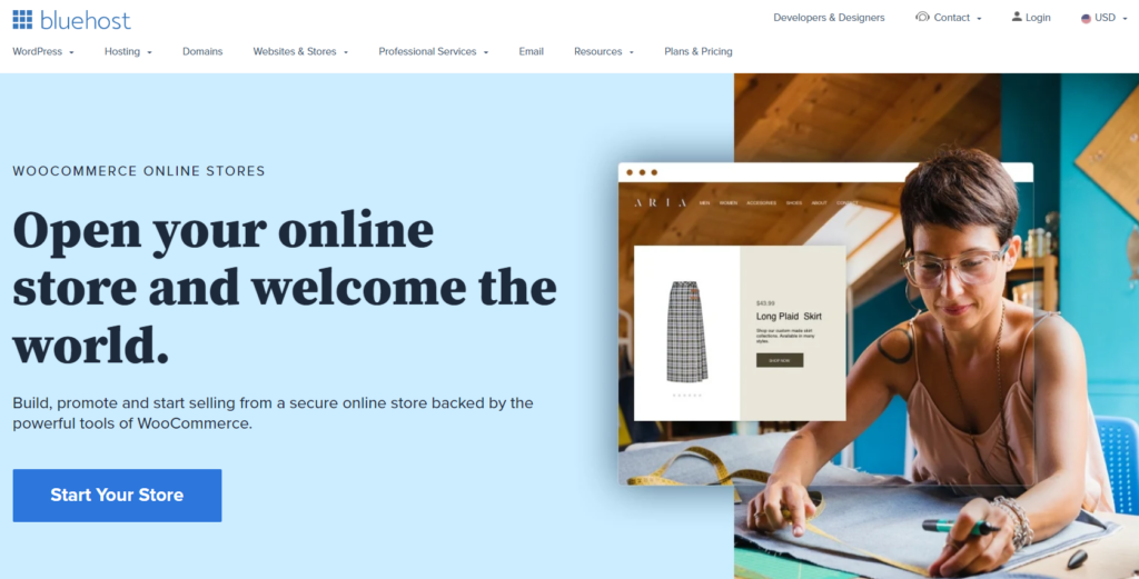 bluehost woocommerce hosting