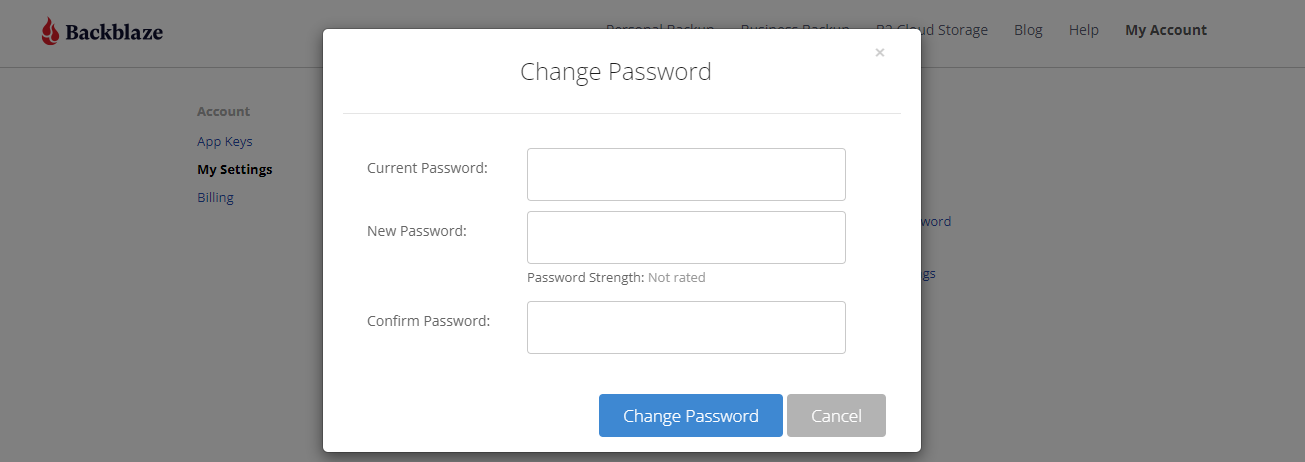 change password