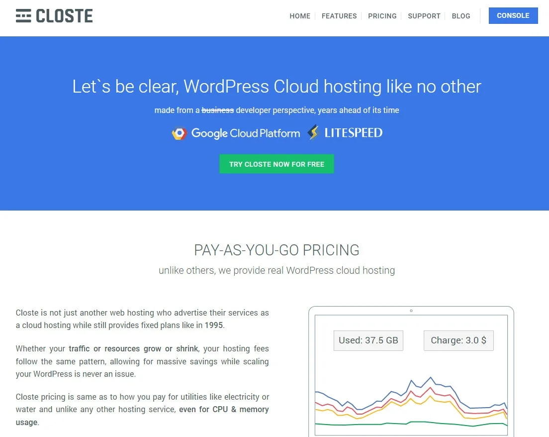 closte google cloud platform hosting