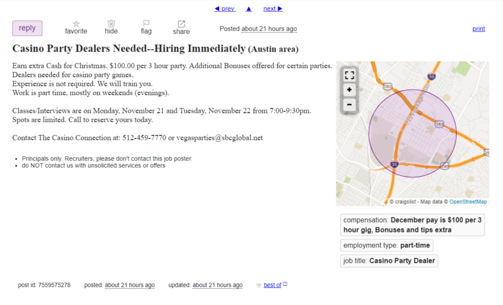 Craigslist side hustle