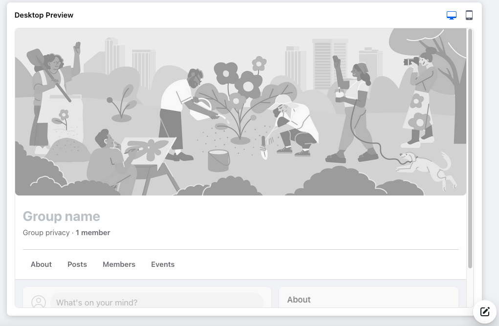 create a new facebook group