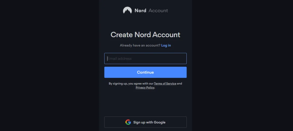 create nord account