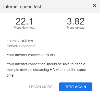 cyberghost vpn speed test singapore