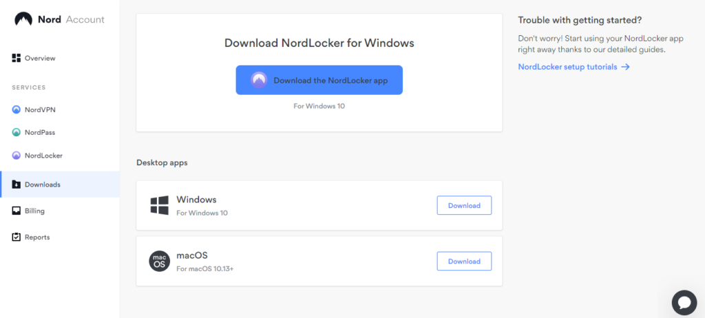 download nordlocker