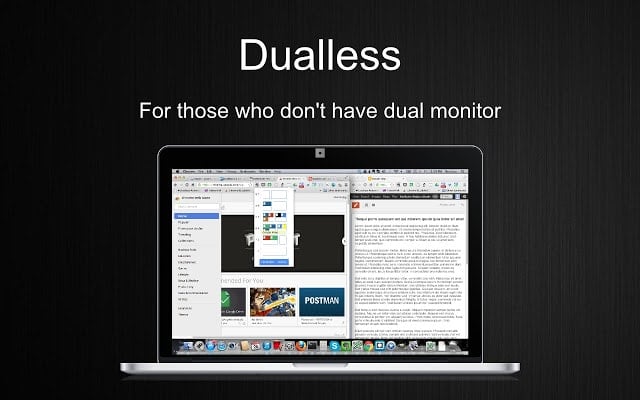 dualless chrome extension