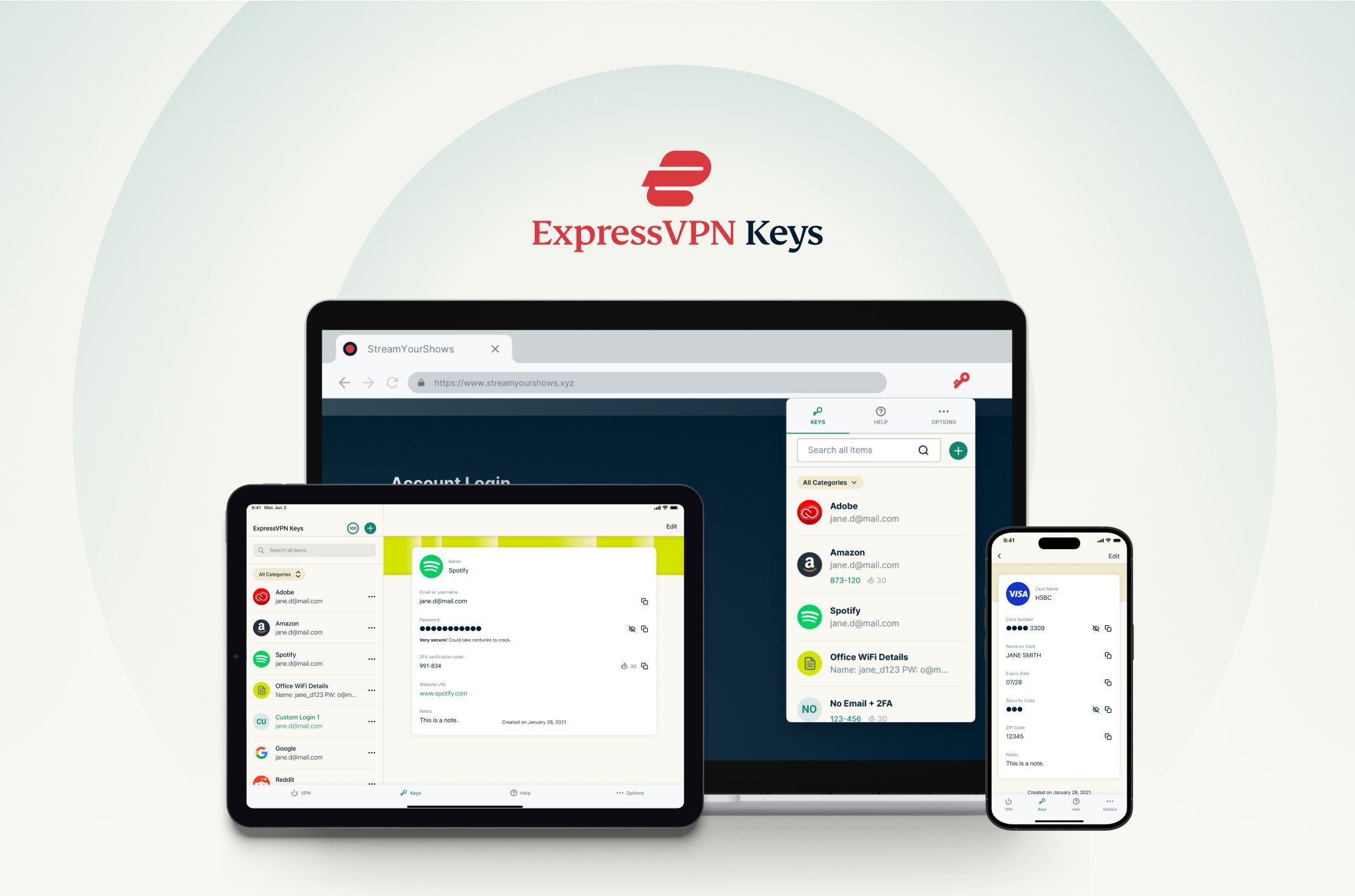 ExpressVPN Keys password manager