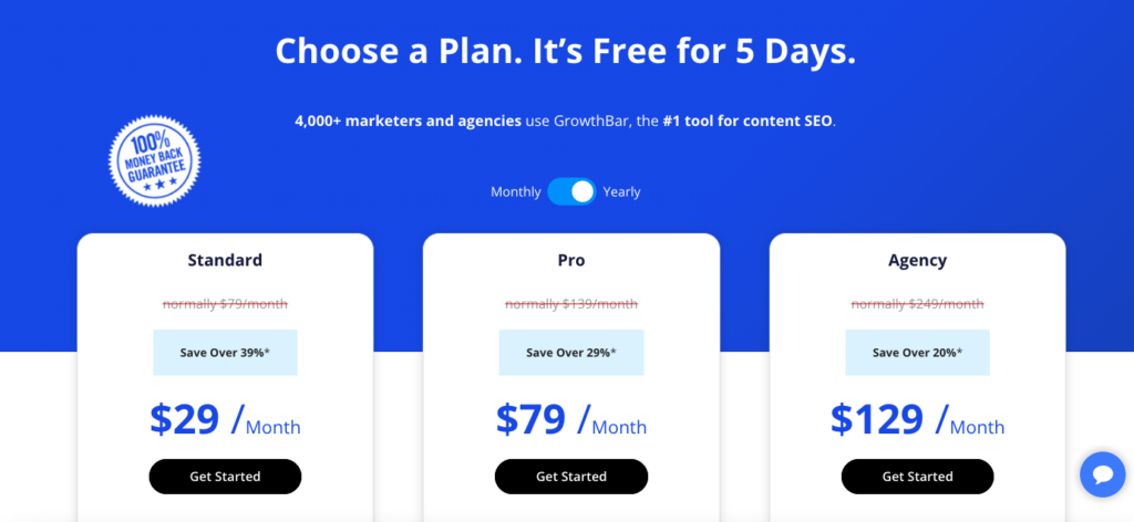 growthbar pricing