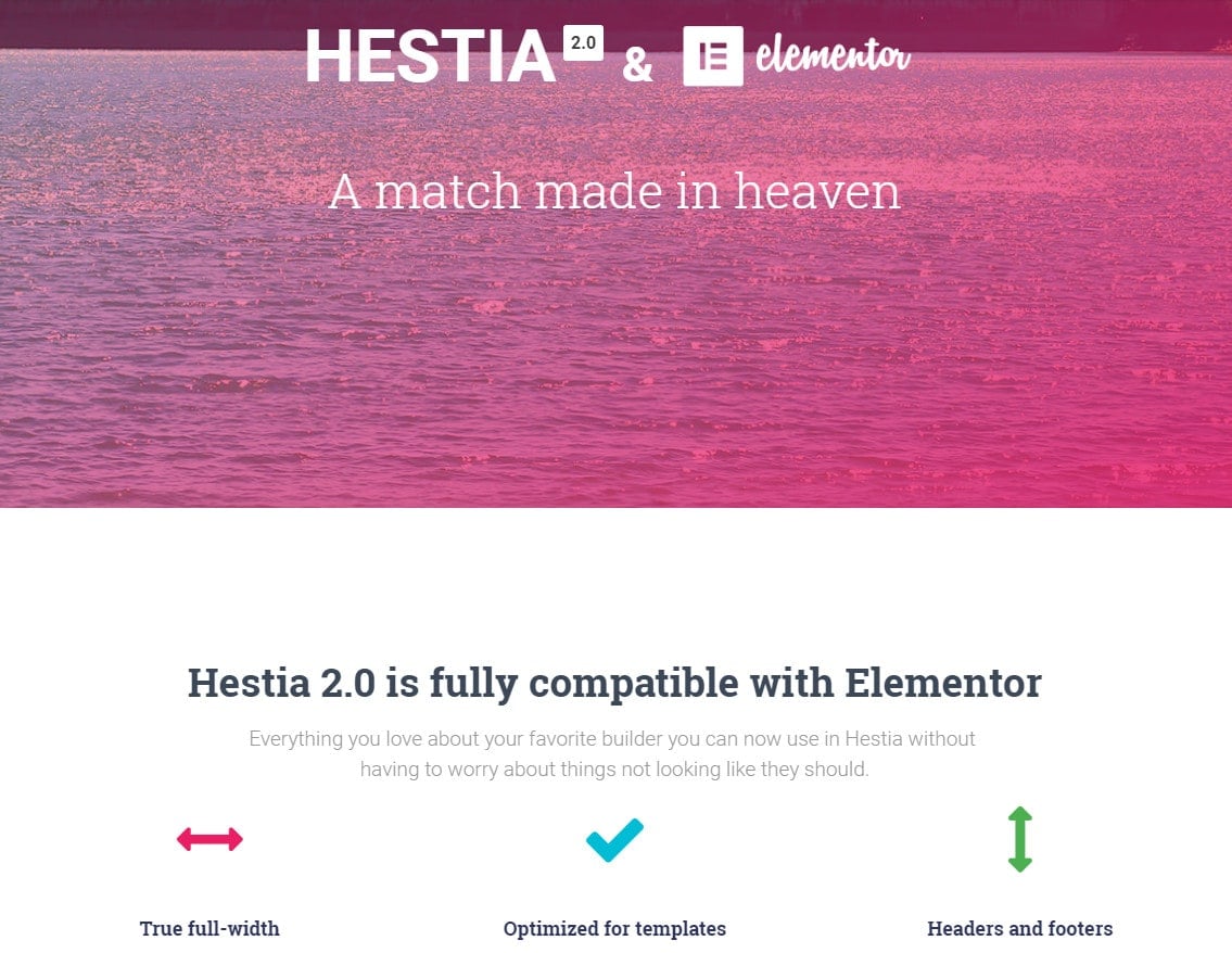 themeisle hestia elementor theme