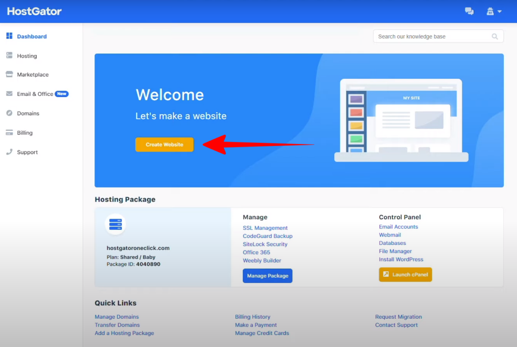 hostgator customer portal