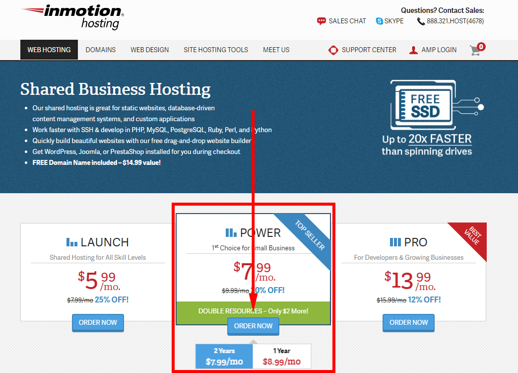 how to sign up with inmotion hosting