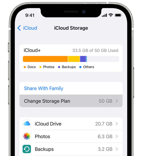 icloud on iphone