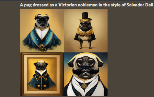 midjourney pug art