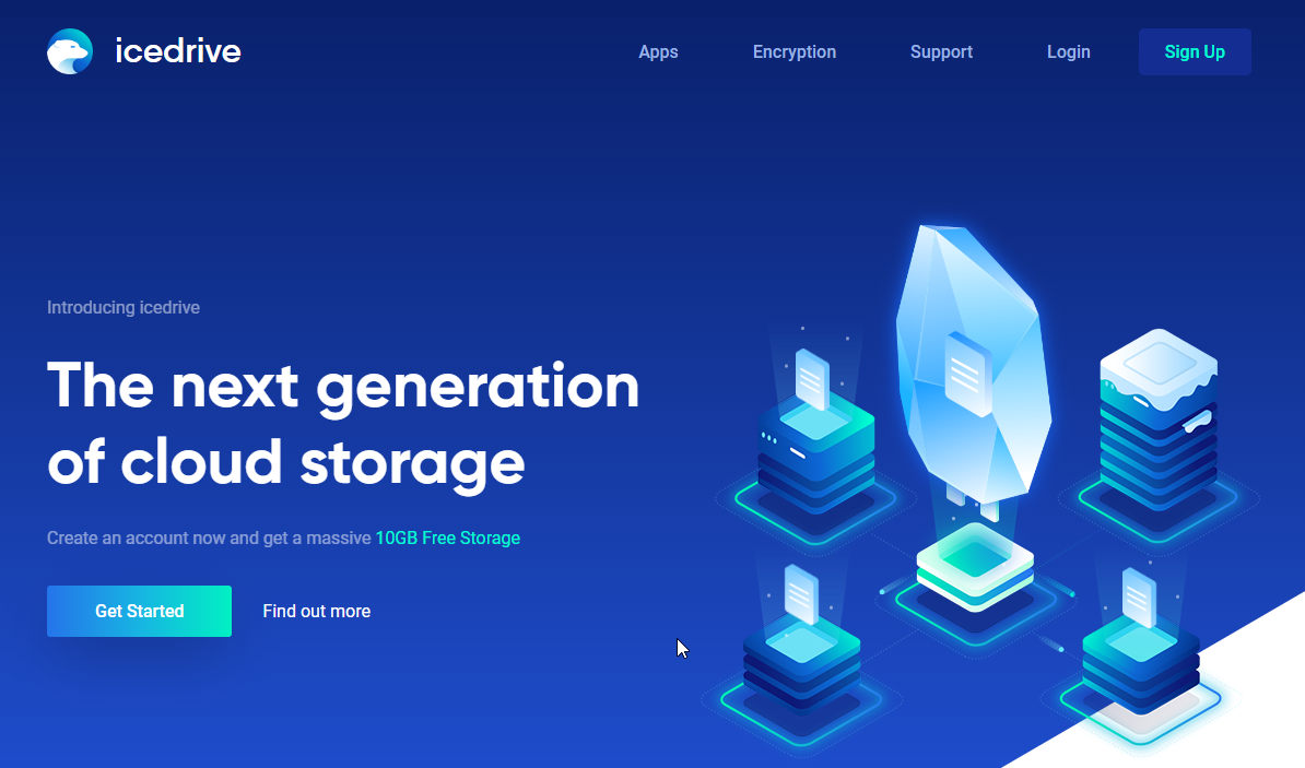 icedrive lifetime cloud storage plan