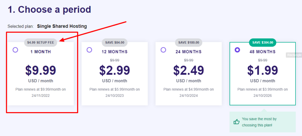 hostinger monthly prices