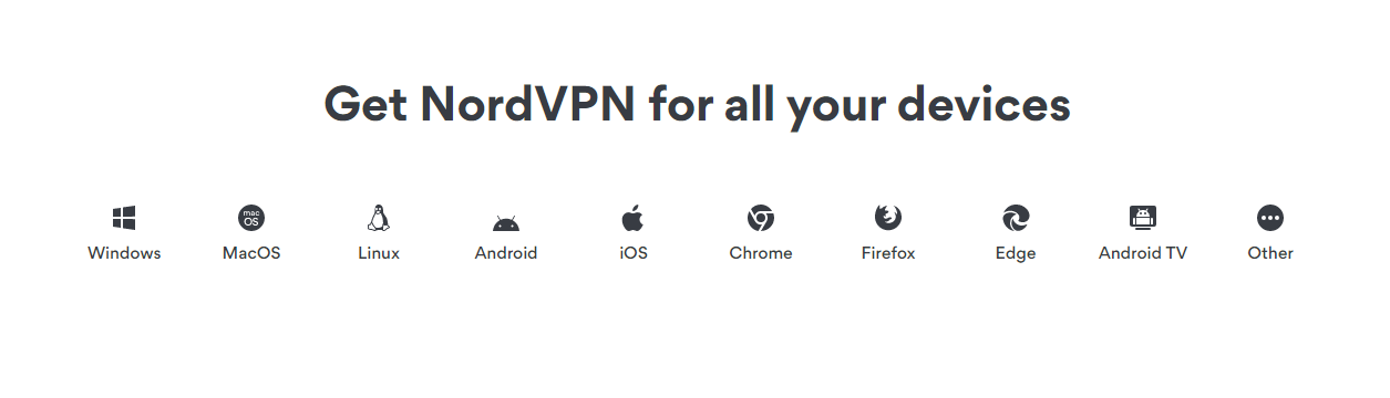 nordvpn 支持的设备