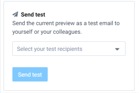 send test email