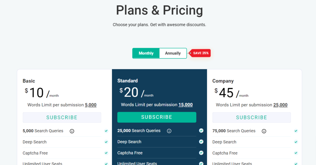 PrepostSEO Pricing Plans