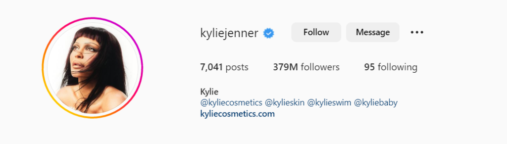Kylie Jenner instagram