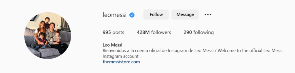 Lionel Messi instagram