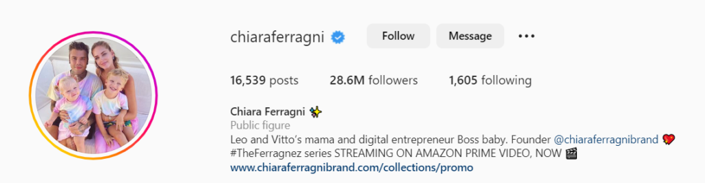 Chiara Ferragni instagram