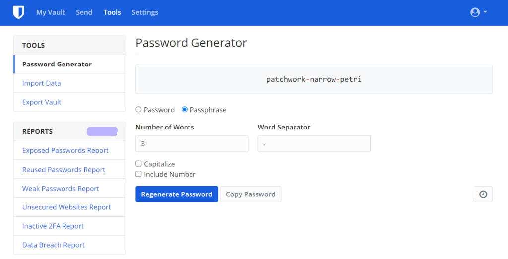 generate passwords