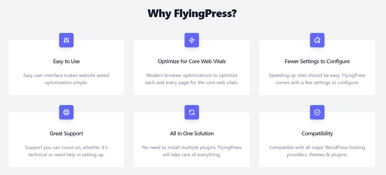 FlyingPress Features