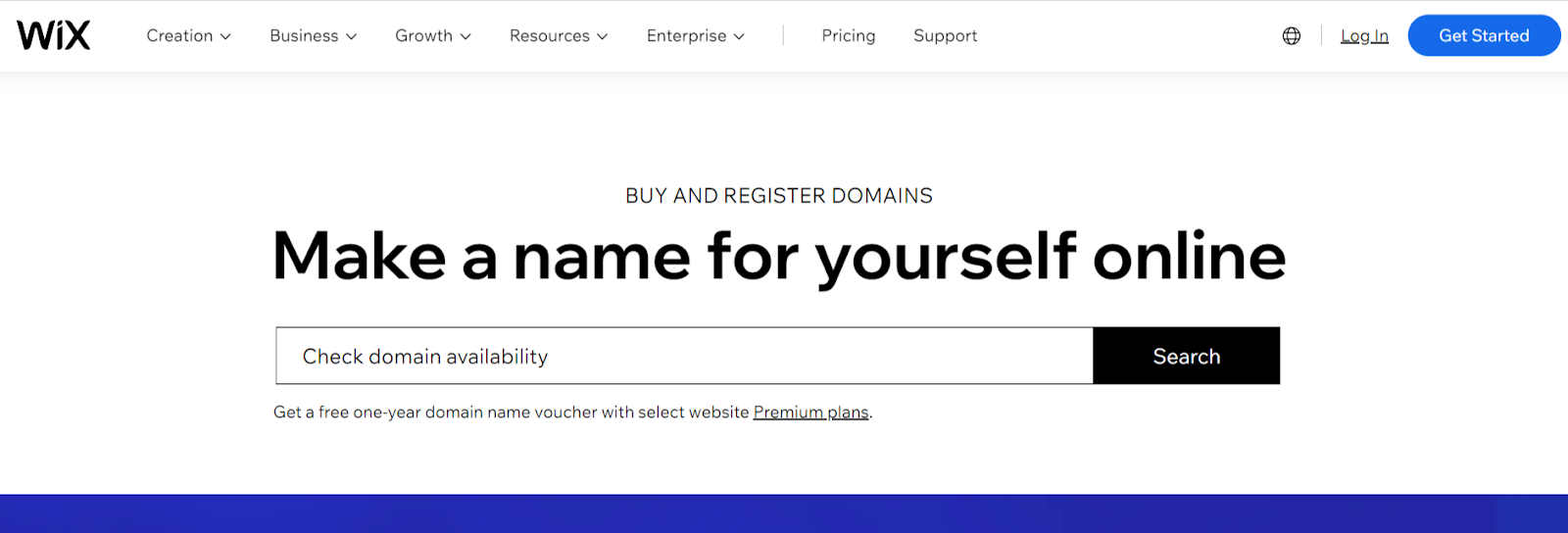 wix free domain name