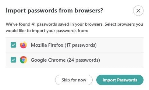 import passwords